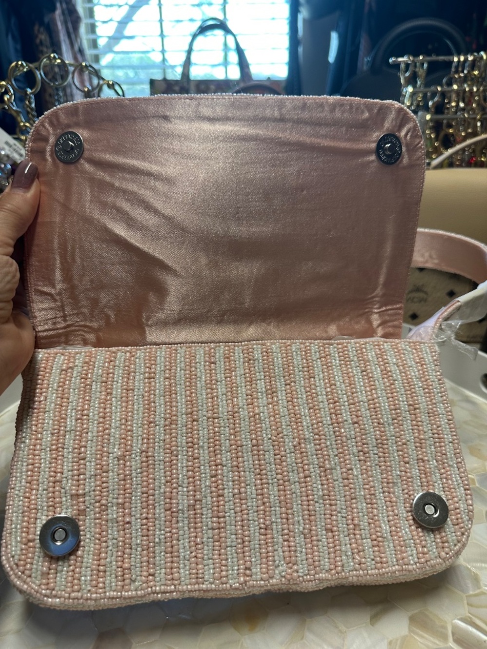 NWT! Viral Beaded Ballerina Bag Beautiful! - Picture 5 of 8